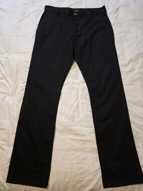 RVCA Black Slim Chinos Mens 33/34